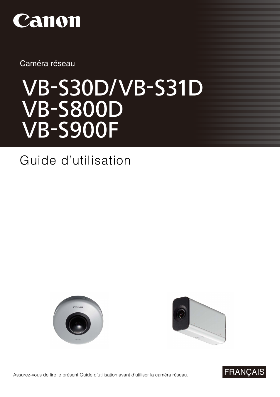 Canon VB-S31D Manuel d'utilisation | Pages: 176