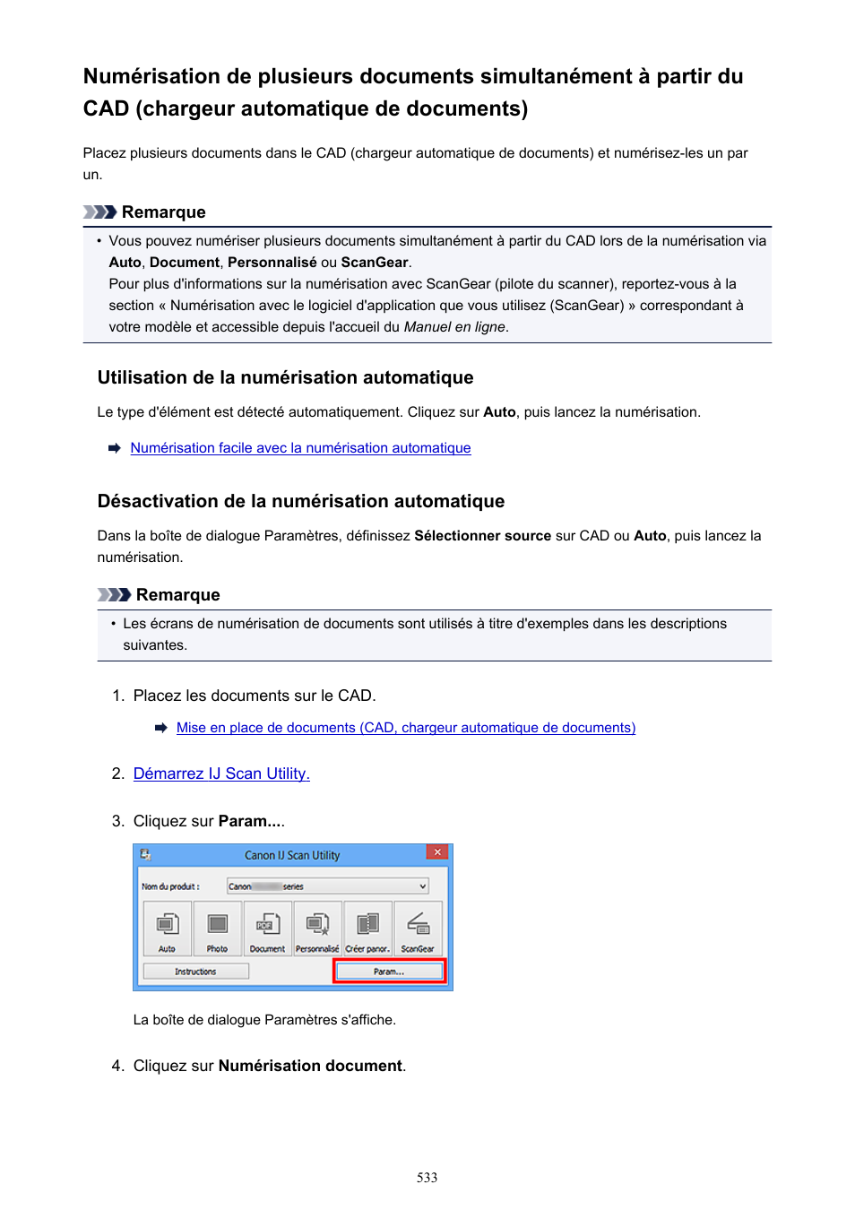 Automatique de documents) | Canon PIXMA MX535 Manuel d'utilisation | Page 533 / 1066