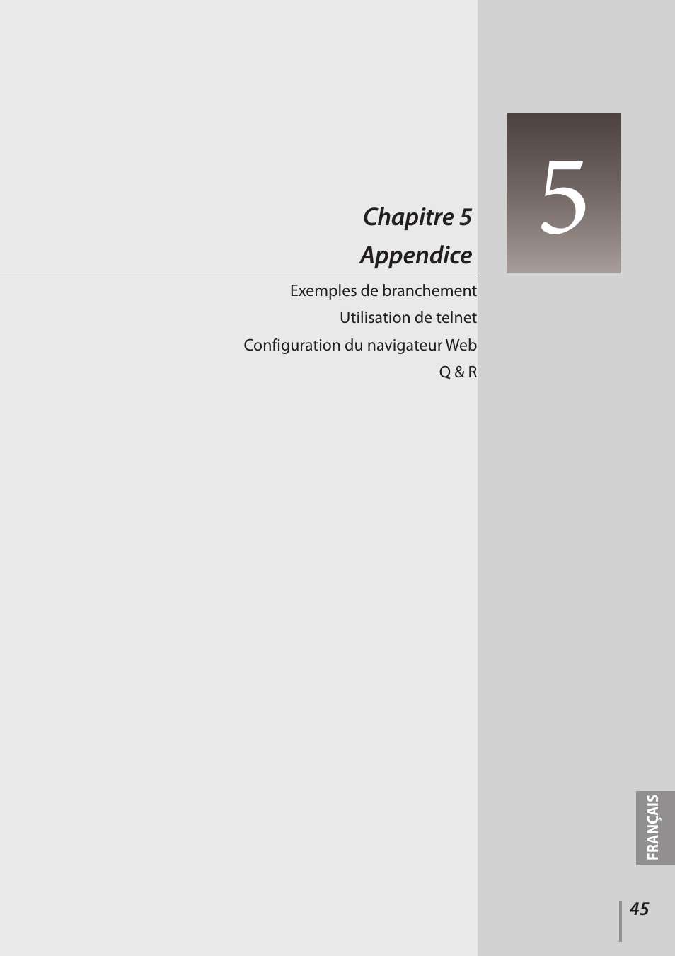 Chapitre 5 appendice | Canon LV 7490 Manuel d'utilisation | Page 45 / 62