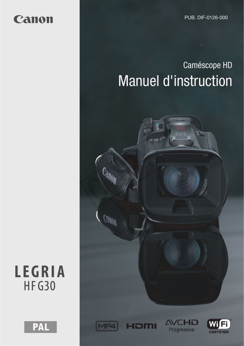 Canon LEGRIA HF G30 Manuel d'utilisation | Pages: 195