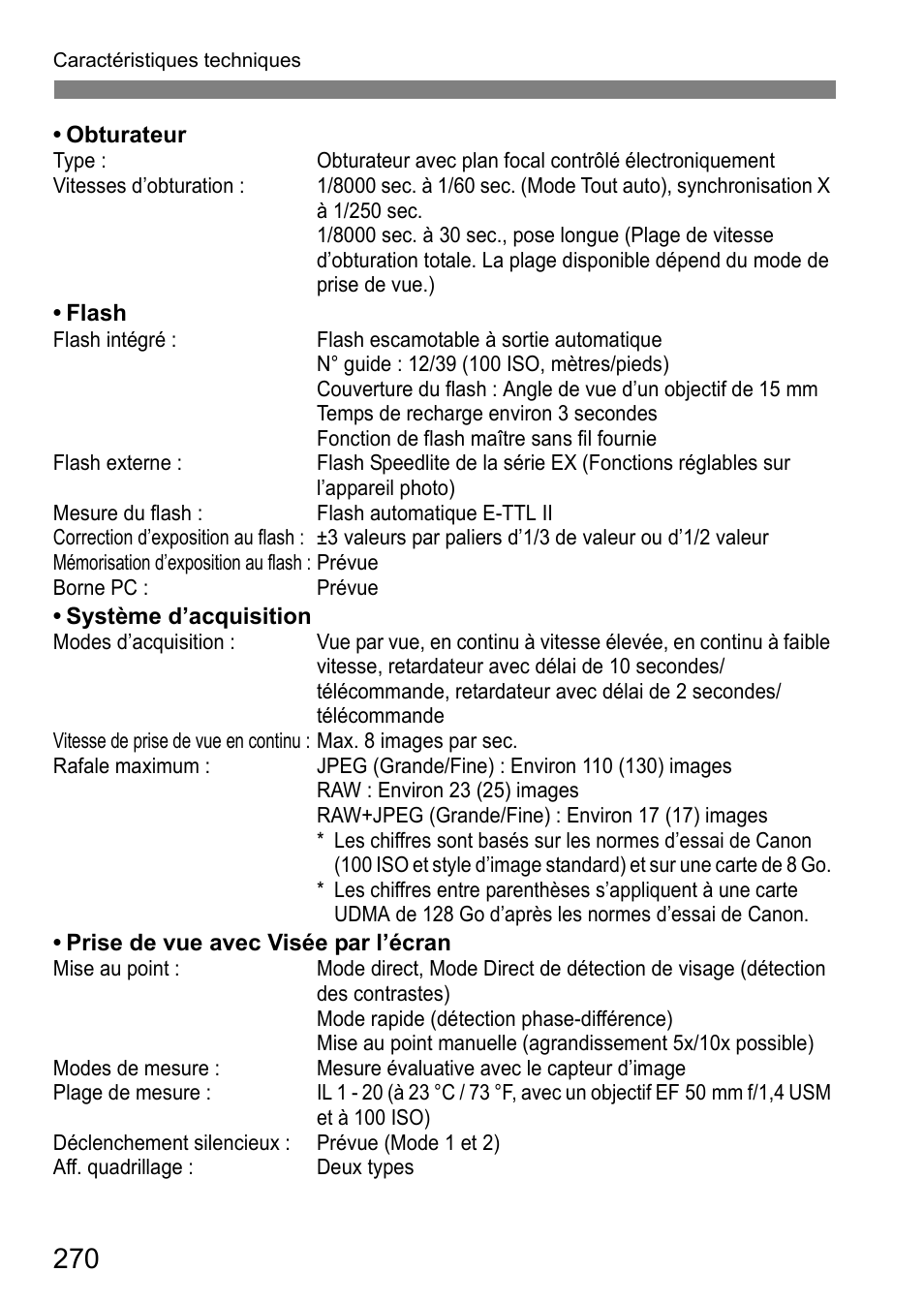 Canon EOS 7D Manuel d'utilisation | Page 270 / 296