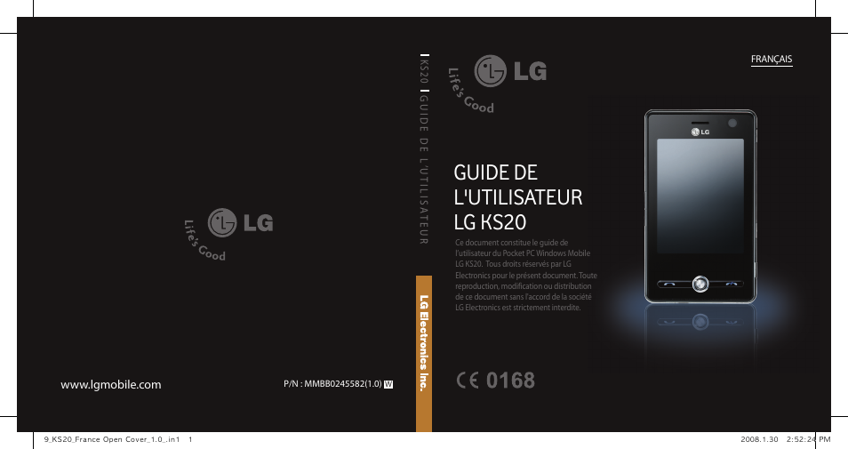 LG KS20 Manuel d'utilisation | Pages: 179
