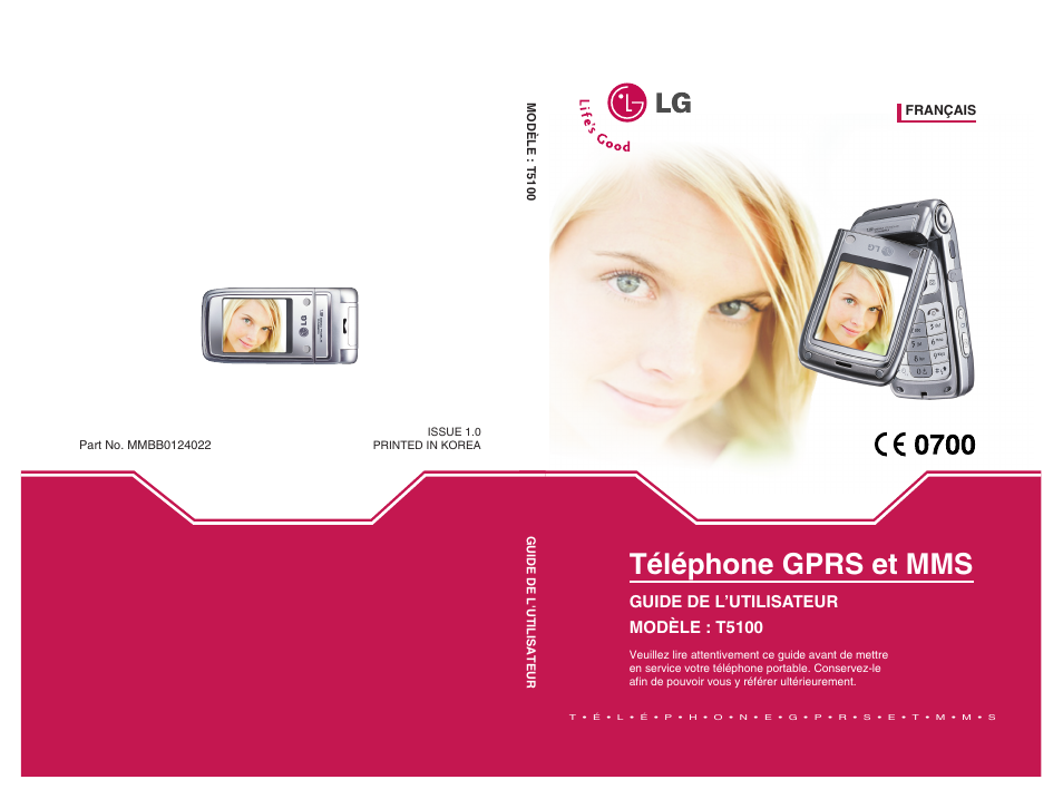 LG T5100 Manuel d'utilisation | Pages: 129
