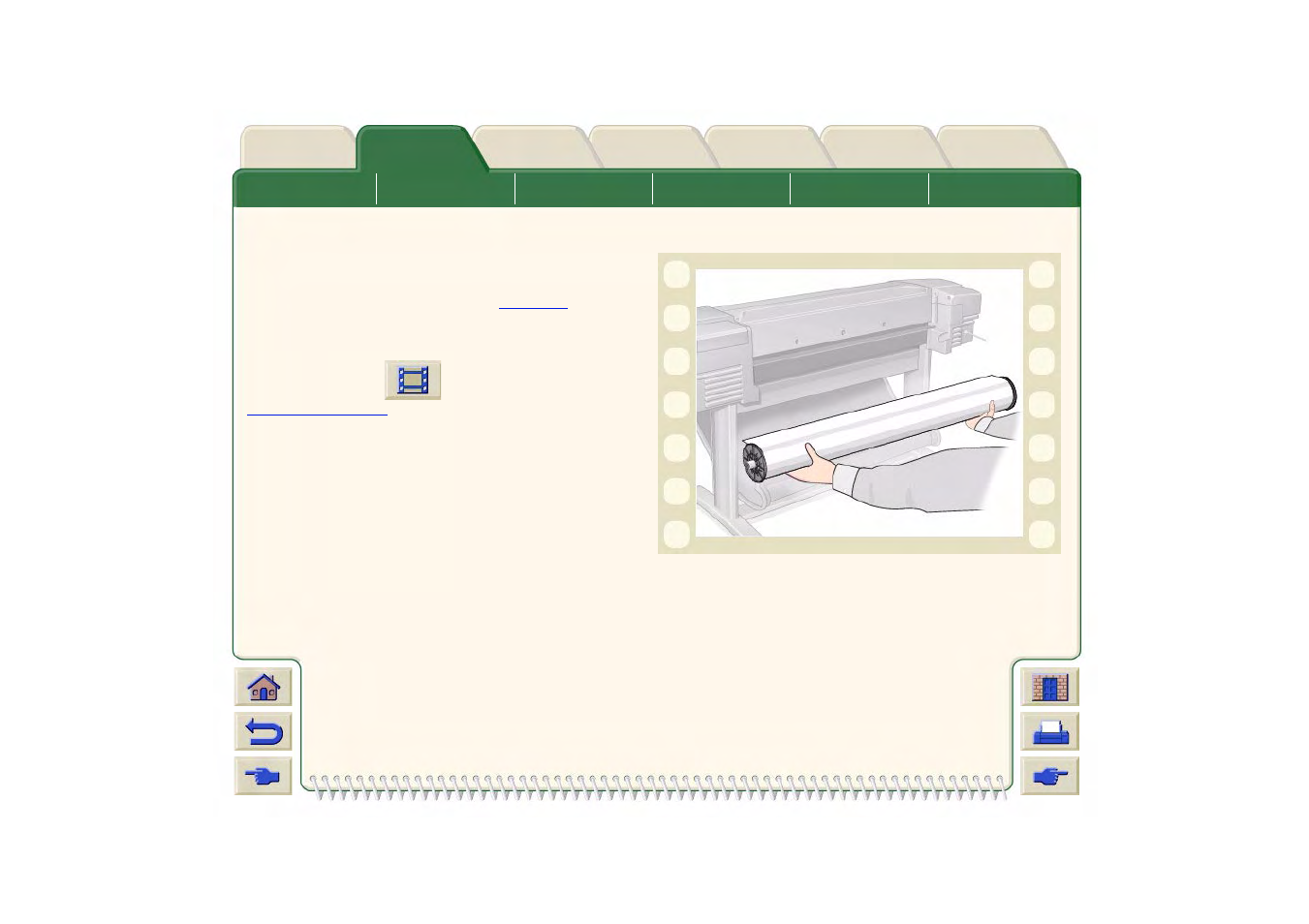 Retrait d’un support en rouleau de l’imprimante | HP DesignJet 500 Manuel d'utilisation | Page 39 / 227