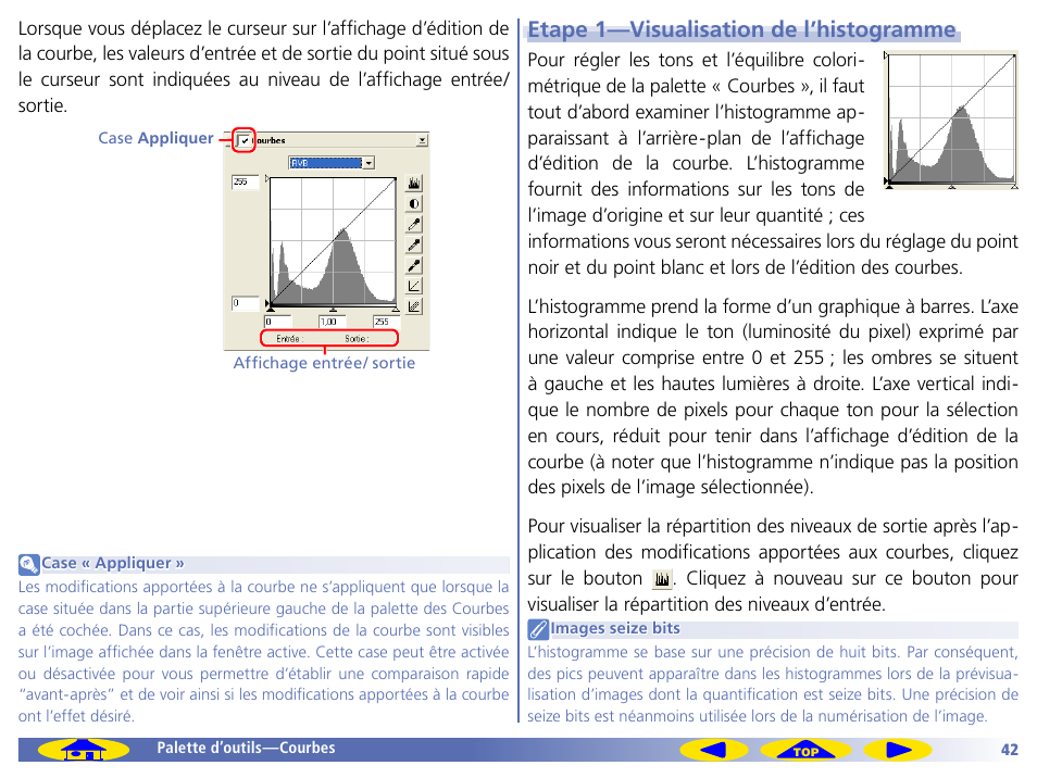 Etape 1—visualisation de l’histogramme | Nikon Scan Manuel d'utilisation | Page 42 / 139
