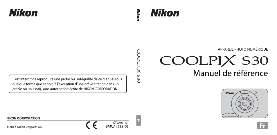 Nikon Coolpix S30 Manuel d'utilisation | Pages: 190