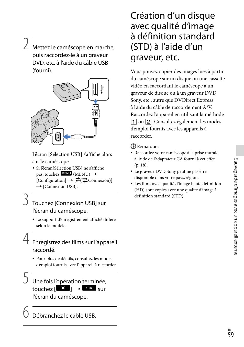 Graveur, etc | Sony NEX-VG20H Manuel d'utilisation | Page 137 / 163