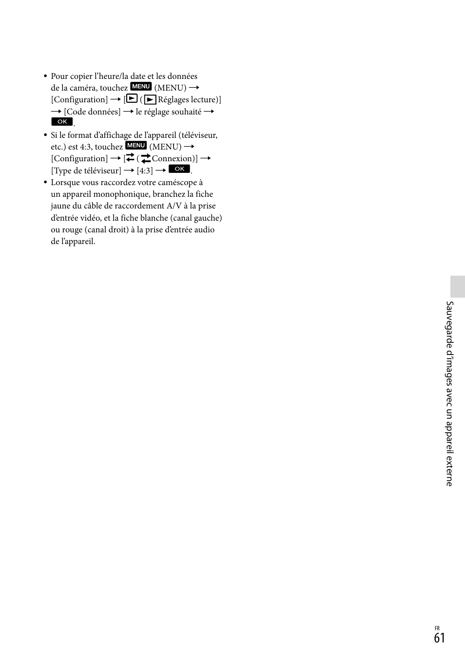 Sony NEX-VG20H Manuel d'utilisation | Page 139 / 163