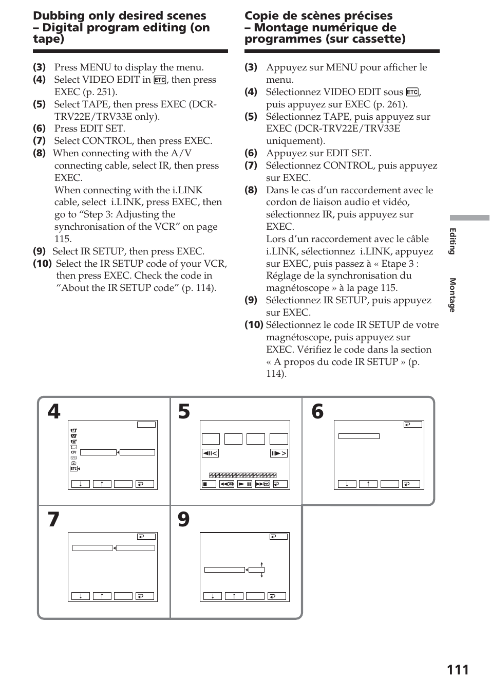 Sony DCR-TRV22E Manuel d'utilisation | Page 111 / 320