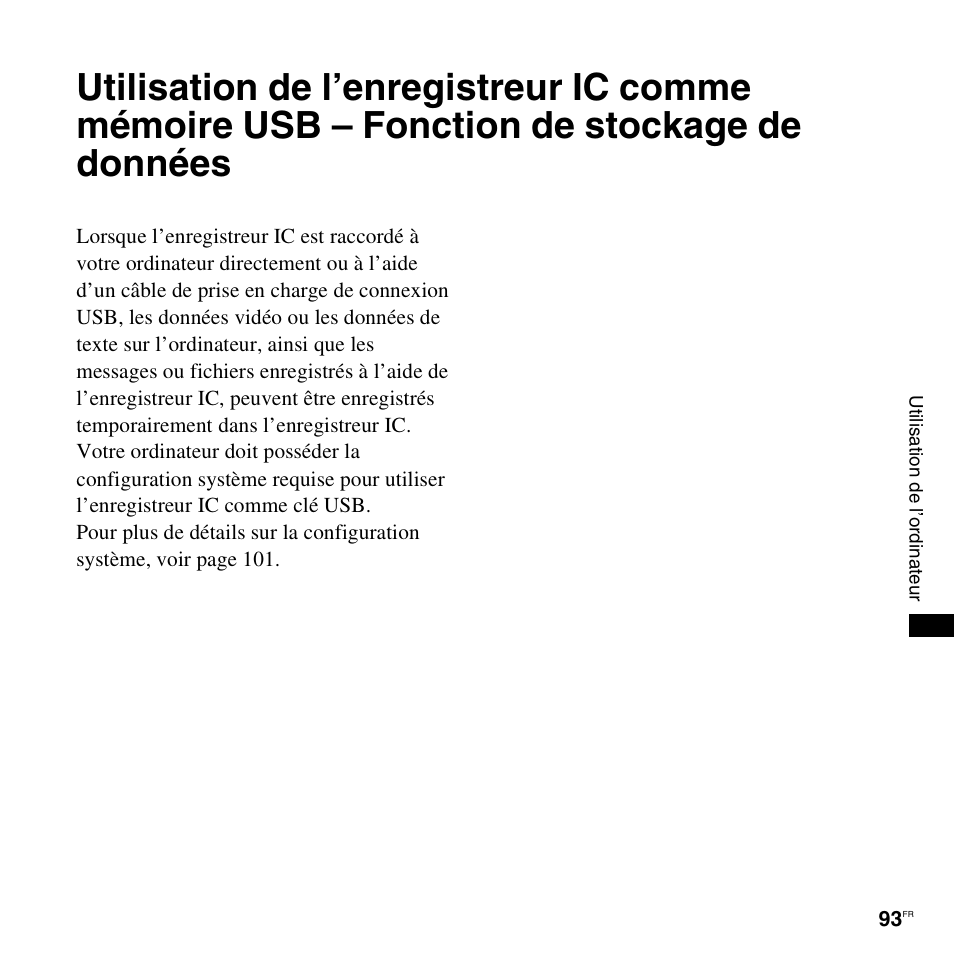 Sony ICD-UX200 Manuel d'utilisation | Page 93 / 128