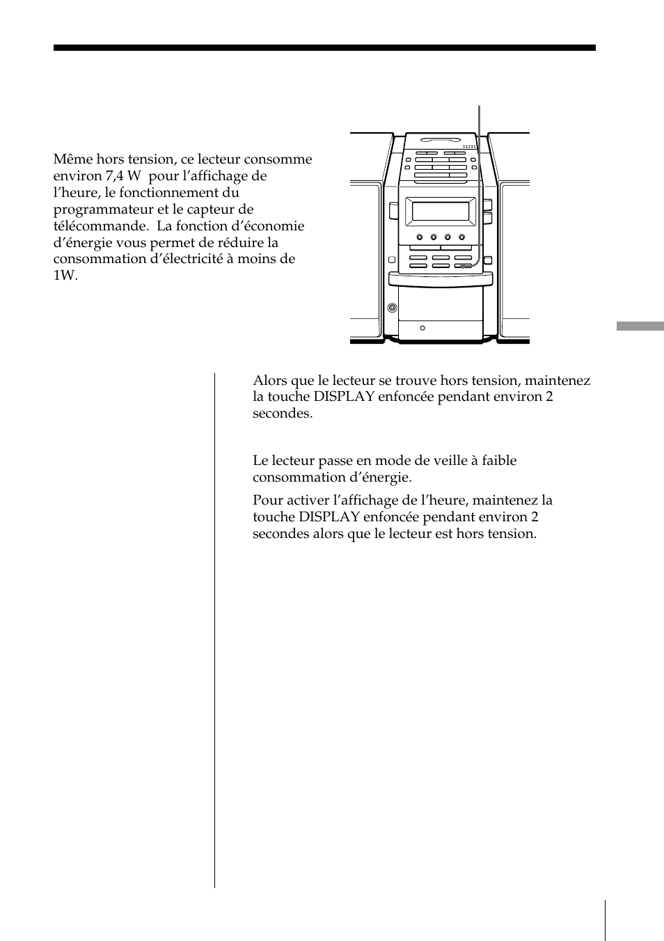 Mode d’économie d’énergie | Sony PMC-DR45 Manuel d'utilisation | Page 37 / 48