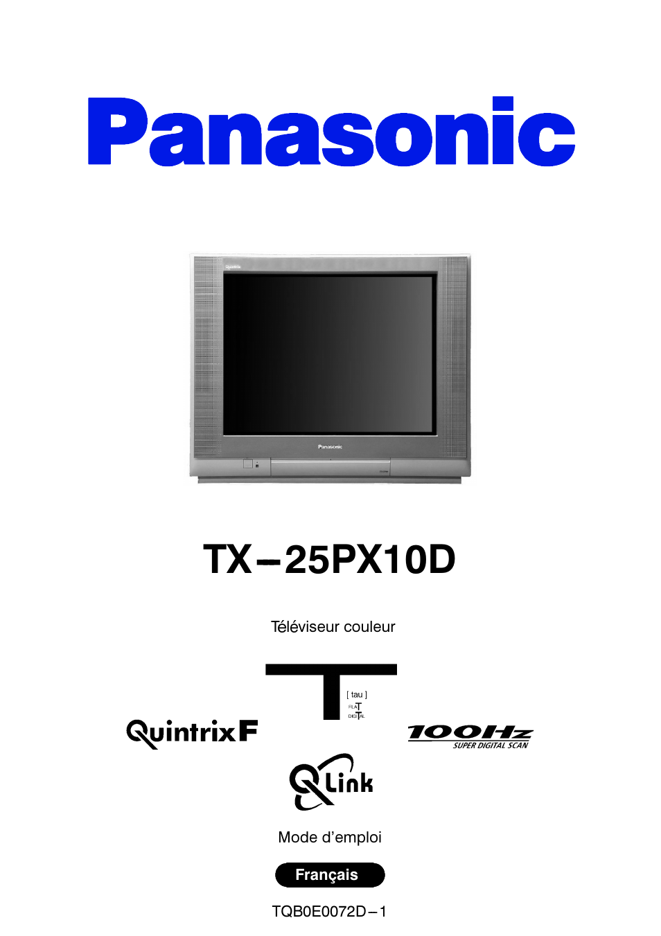 Panasonic TX25PX10D Manuel d'utilisation | Pages: 40