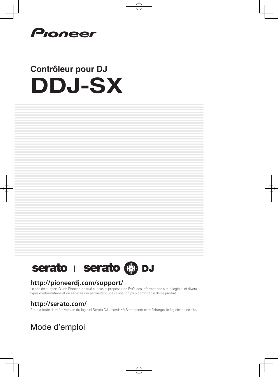 Pioneer DDJ-SX Manuel d'utilisation | Pages: 33