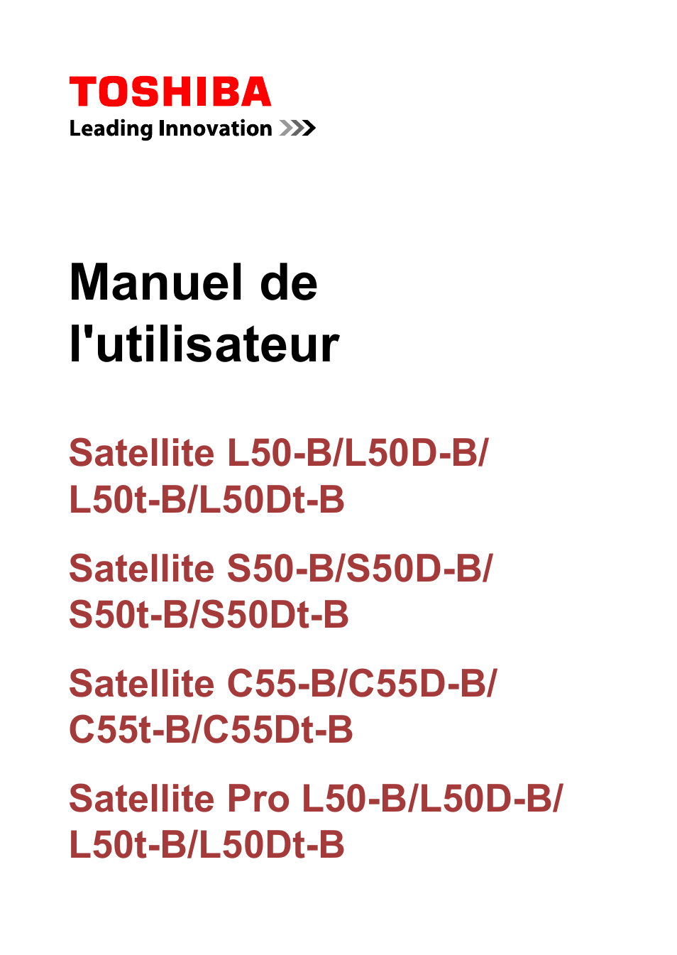 Toshiba Satellite C70-B Manuel d'utilisation | Pages: 152