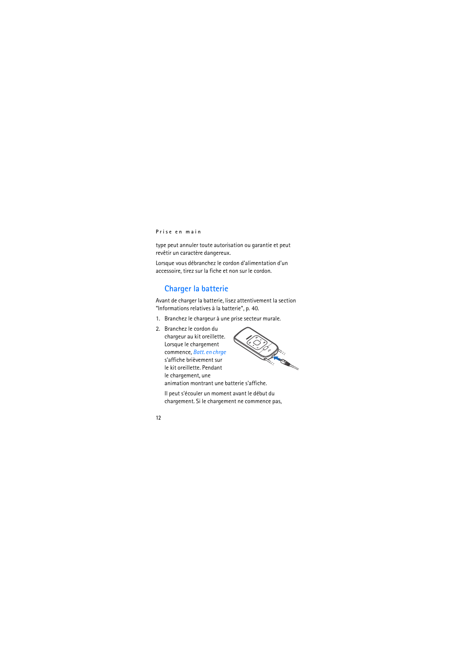 Charger la batterie | Nokia Bluetooth Stereo Headset BH-903 Manuel d'utilisation | Page 12 / 45