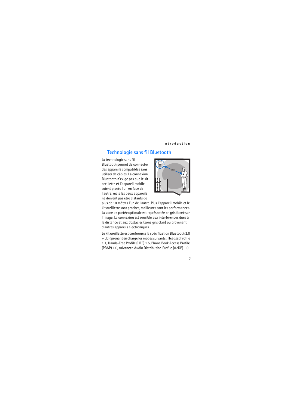 Technologie sans fil bluetooth | Nokia Bluetooth Stereo Headset BH-903 Manuel d'utilisation | Page 7 / 45