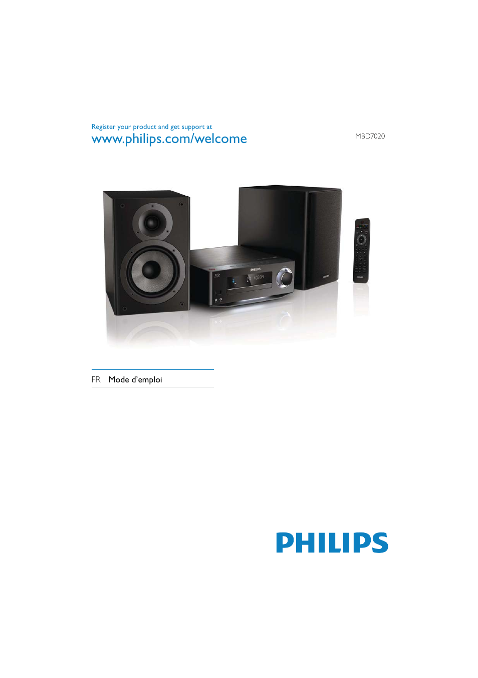 Philips Harmony Chaîne Hi-Fi compatible Blu-ray Manuel d'utilisation | Pages: 46