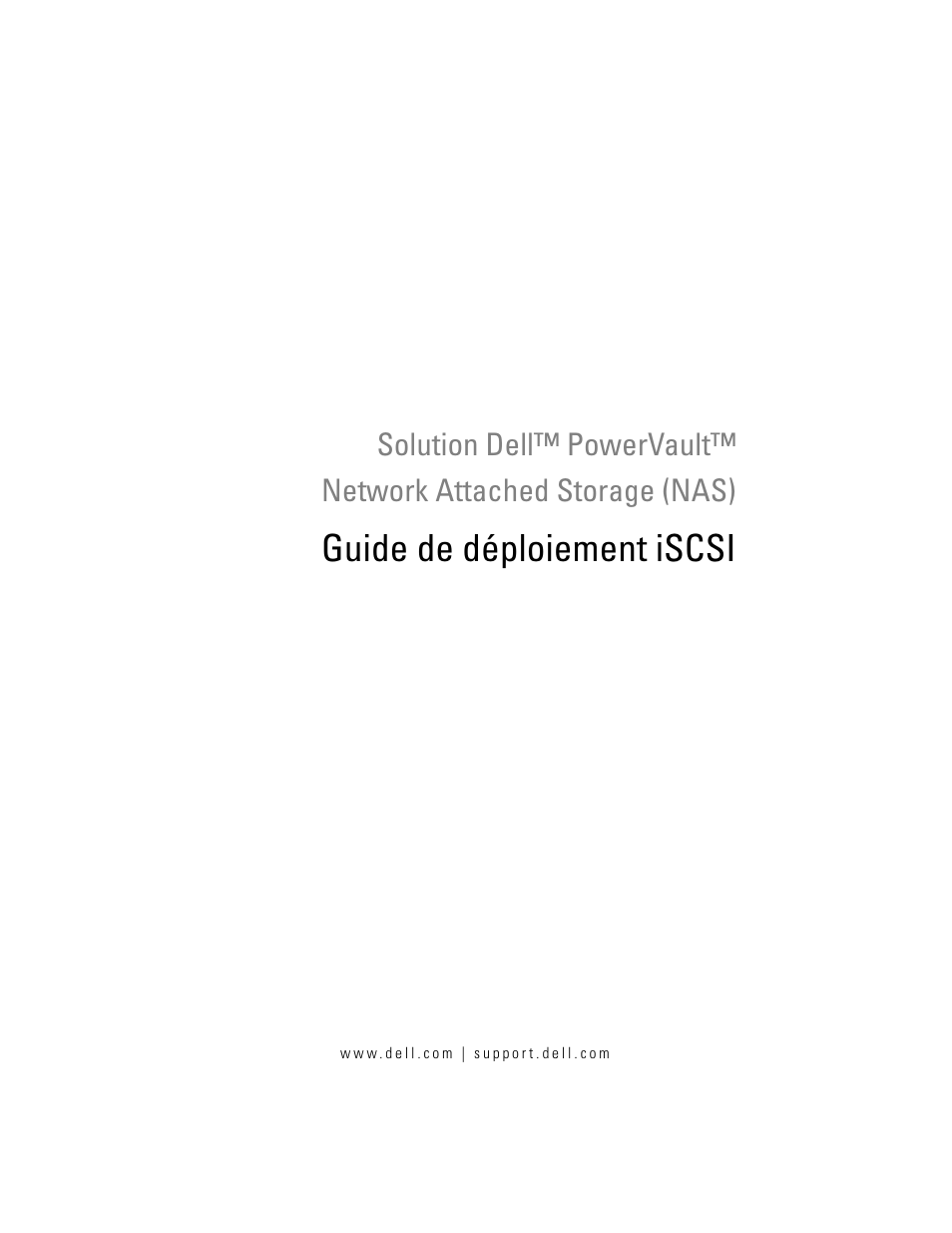 Dell PowerVault NX3000 Manuel d'utilisation | Pages: 60