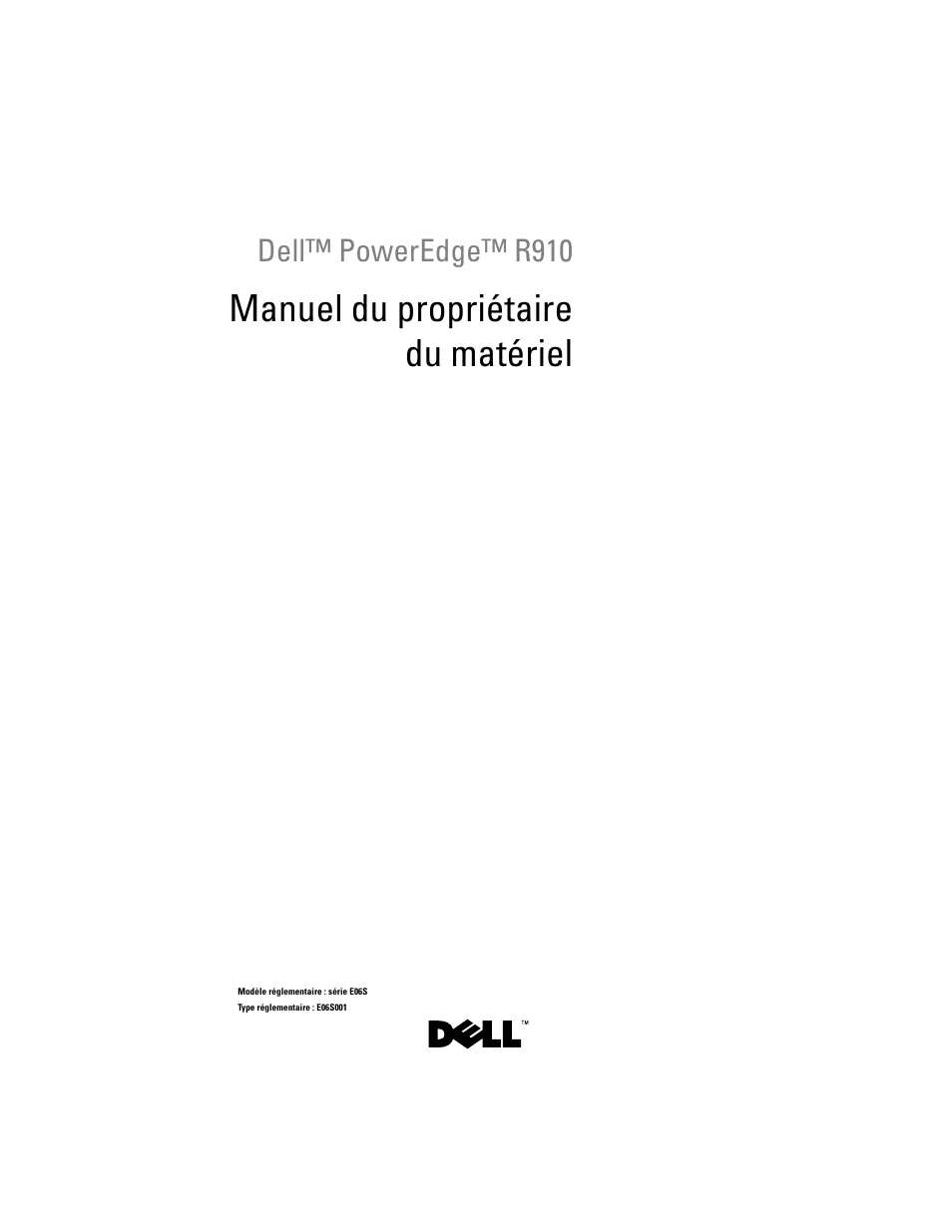 Dell PowerEdge R910 Manuel d'utilisation | Pages: 234