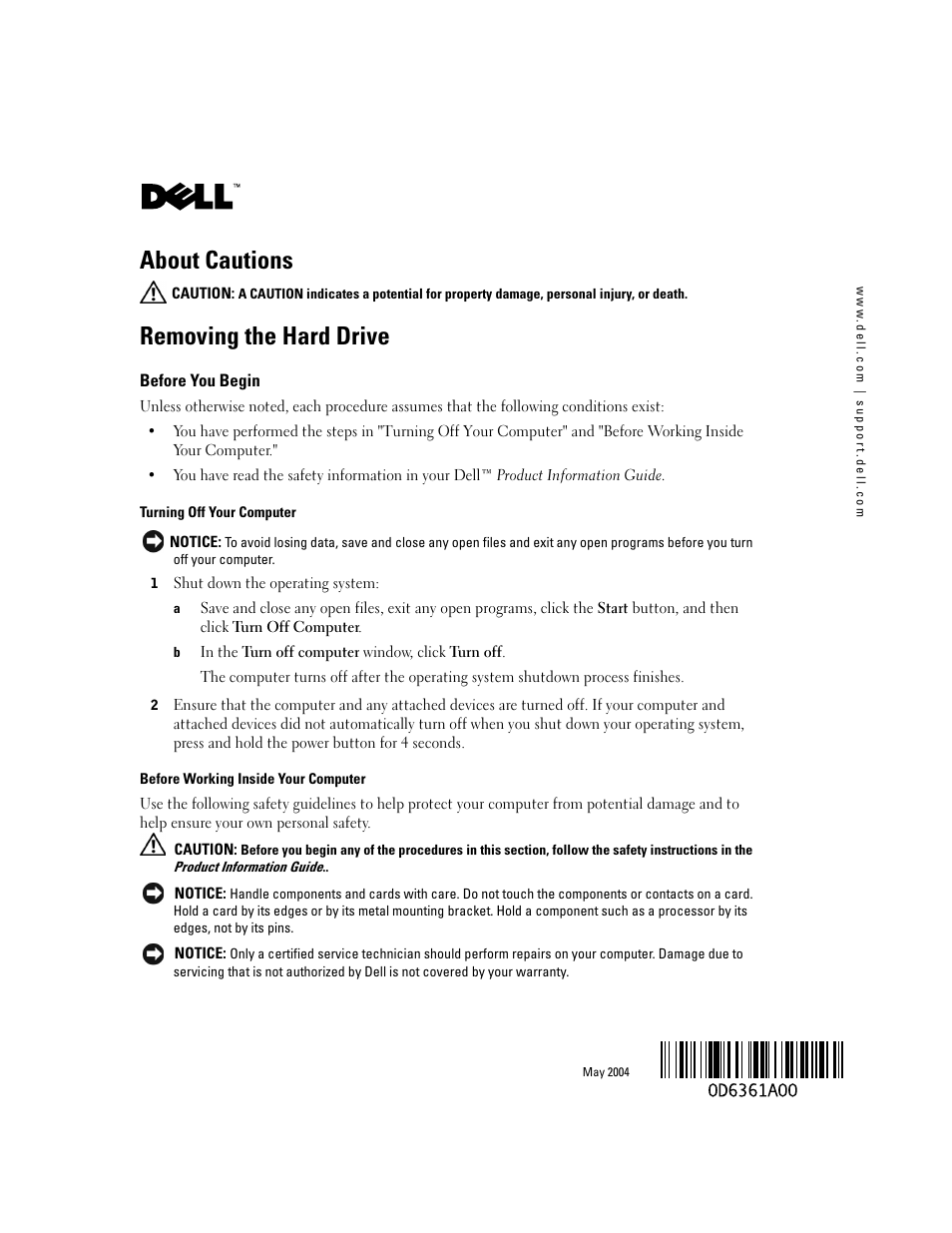 Dell Inspiron 1000 Manuel d'utilisation | Pages: 9