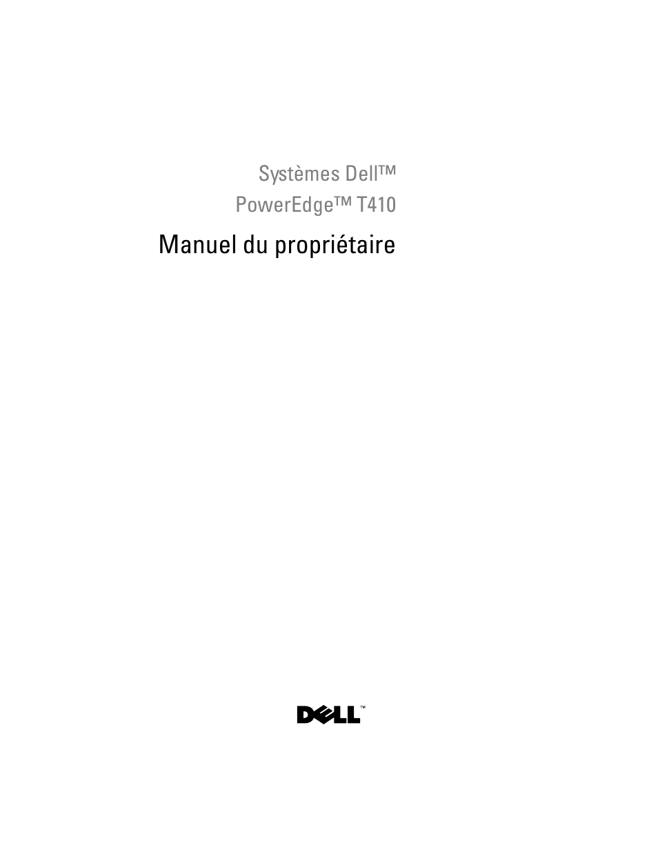Dell PowerEdge T410 Manuel d'utilisation | Pages: 232