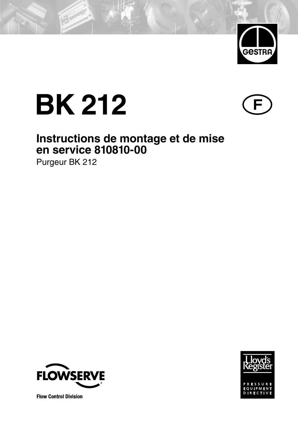 Flowserve BK 212 Manuel d'utilisation | Pages: 13