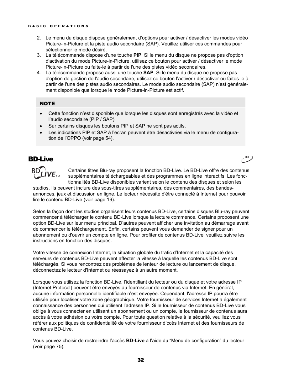 Bd-live | Oppo BDP-93EU Manuel d'utilisation | Page 38 / 92