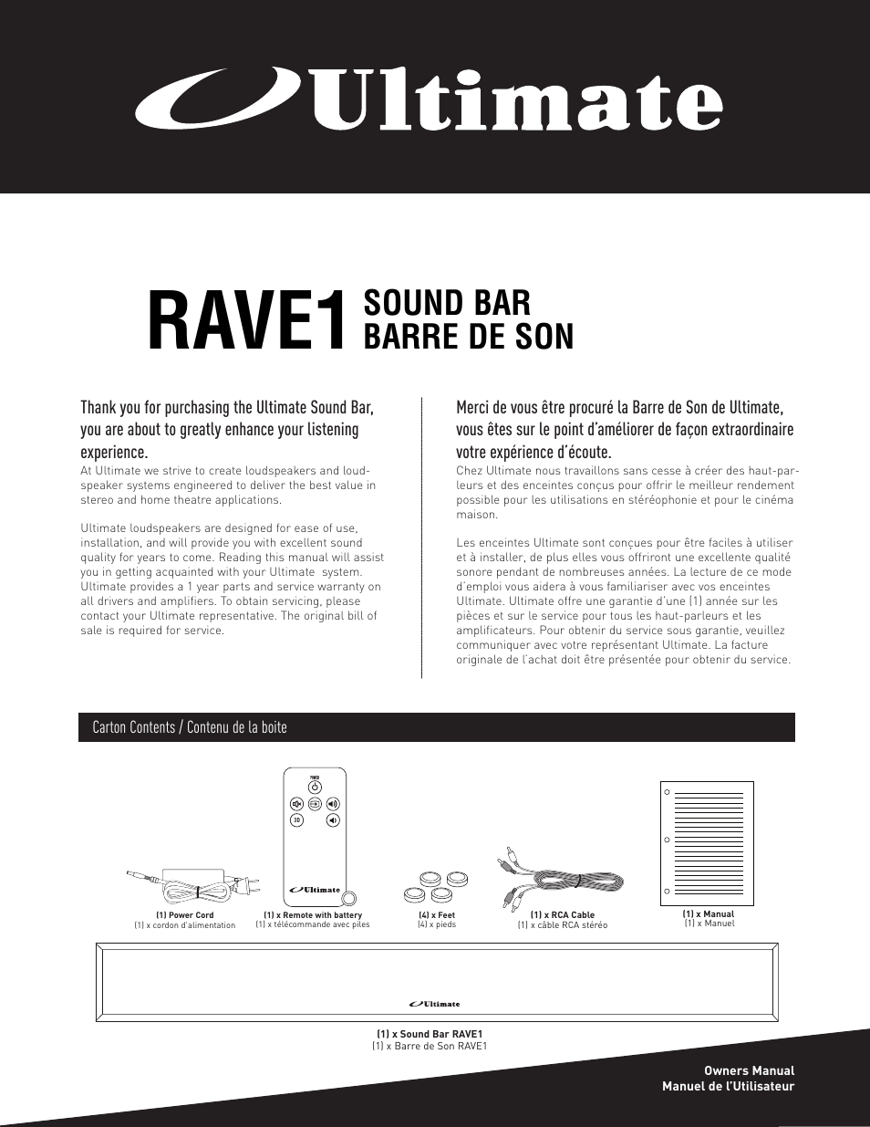 Ultimate-sound Rave1 Manuel d'utilisation | Pages: 12