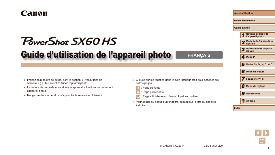 Canon PowerShot SX60 HS Manuel d'utilisation | Pages: 203